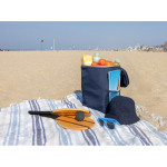 Mochila térmica de rPET com alças ajustáveis, capacidade de 18 L cor azul-marinho vista de ambiente