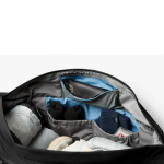 Saco de fim de semana espaçoso com bolso rápido 45 L Bellroy cor preto sexta vista