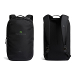 Mochila de rPET com capacidade de 20 L para portátil 16'' Bellroy cor preto vista com logo