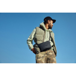 Bolsa tiracolo espaçosa de rPET com alça ajustável 3,5 L Bellroy cor preto