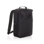 Mochila de rPET com bolso frontal para PC 15'' Swiss Peak cor preto