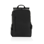 Mochila de rPET hidrorresistente com bolso frontal PC 15,6'' cor preto