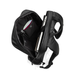 Mochila de rPET hidrorresistente com bolso frontal PC 15,6'' cor preto sétima vista