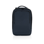 Mochila de rPET para viajar com capacidade para 19 L e pega superior cor azul-marinho