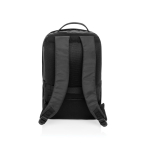Mochila com bolso frontal com fecho de correr PC 15,6'' Swiss Peak cor preto quarta vista