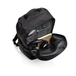 Mochila com bolso frontal com fecho de correr PC 15,6'' Swiss Peak cor preto sexta vista