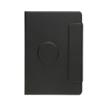 Porta-fólio magnético ecológico com capa dura, folhas A5 pautadas cor preto