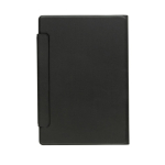 Porta-fólio magnético ecológico com capa dura, folhas A5 pautadas cor preto oitava vista