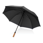 Guarda-chuva semiautomático de rPET de 30'' com eixo de metal Ø154 cor preto