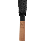 Guarda-chuva semiautomático de rPET de 30'' com eixo de metal Ø154 cor preto quarta vista