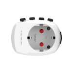 Adaptador de viagem mundial para mais de 100 destinos Skross cor branco terceira vista