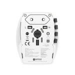 Adaptador de viagem mundial com 2 portas e cabo incluído Skross cor branco quarta vista