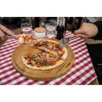 Conjunto de utensílios de aço inoxidável para pizza Boska cor prateado brilhante vista de ambiente 2