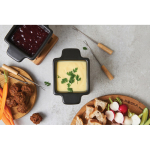 Fondue de cerâmica de gama alta com garantia vitalícia Boska cor preto vista de ambiente
