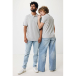 Polo piqué de algodão reciclado mulher casual fit 220 g/m2 Iqoniq cor cinzento-claro