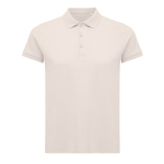 Polo piqué de algodão reciclado mulher casual fit 220 g/m2 Iqoniq cor cor-de-rosa claro