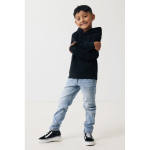 Camisola infantil de algodão reciclado capuz 280 g/m2 Iqoniq cor preto