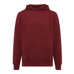 Camisola unissexo, capuz de algodão reciclado 280 g/m2 Iqoniq cor bordeaux
