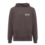 Camisola unissexo, capuz de algodão reciclado 280 g/m2 Iqoniq cor prateado mate vista principal