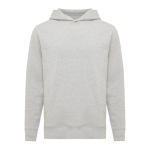 Camisola unissexo, capuz de algodão reciclado 280 g/m2 Iqoniq cor cinzento-claro