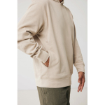 Camisola unissexo, capuz de algodão reciclado 280 g/m2 Iqoniq cor castanho-claro