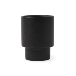 Copo de barro reciclado de design escandinavo de 300 ml cor preto