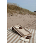Jogo Cornhole cor castanho vista de ambiente