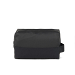 Nécessaire de poliéster reciclado de design elegante e minimalista cor preto