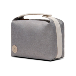 Nécessaire de poliéster reciclado com bolso interior com pega cor cinzento segunda vista