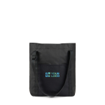 Saco tote ecológico com design elegante minimalista e asa cor preto vista principal