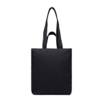 Saco com fecho de correr de lona reciclada com gramagem de 400 g/m2 cor preto