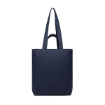 Saco com fecho de correr de lona reciclada com gramagem de 400 g/m2 cor azul-marinho