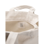 Saco com fecho de correr de lona reciclada com gramagem de 400 g/m2 cor branco-sujo terceira vista