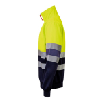 Polar extragrande de poliéster com gola alta 300 g/m2 Velilla cor amarelo terceira vista