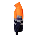Polar extragrande de poliéster com gola alta 300 g/m2 Velilla cor cor-de-laranja terceira vista