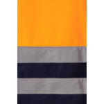 Polar extragrande de poliéster com gola alta 300 g/m2 Velilla cor cor-de-laranja quinta vista