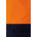 Polar extragrande de poliéster com gola alta 300 g/m2 Velilla cor cor-de-laranja sexta vista