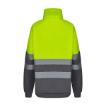 Casaco polar extragrande de poliéster com gola alta 300 g/m2 Velilla cor amarelo