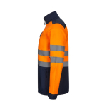 Casaco polar softshell poliéster/elastano extragrande 280 g/m2 Velilla cor cor-de-laranja terceira vista