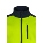 Casaco softshell, forro polar de poliéster/elastano 280 g/m2 Velilla cor amarelo quinta vista