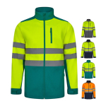 Casaco softshell, forro polar de poliéster/elastano 280 g/m2 Velilla varias cores