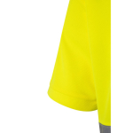 Polo de trabalho manga curta, poliéster olho perdiz 140 g/m2 Velilla cor amarelo sexta vista