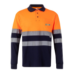 Polo de trabalho, piqué, manga comprida muito visível 150 g/m2 Velilla vista principal