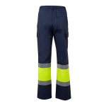 Calças de trabalho unissexo de algodão e poliéster 190 g/m2 Velilla cor amarelo