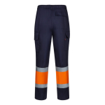 Calças de trabalho unissexo de algodão e poliéster 190 g/m2 Velilla cor cor-de-laranja