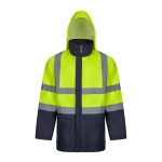 Parka 4 em 1 extragrande com revestimento poliéster 180 g/m2 Velilla cor amarelo quinta vista