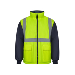 Parka trabalho 4 em 1 poliéster + revestimento 180 g/m2 Velilla cor amarelo sexta vista