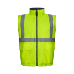 Parka trabalho 4 em 1 poliéster + revestimento 180 g/m2 Velilla cor amarelo sétima vista