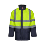 Parka trabalho 4 em 1 poliéster + revestimento 180 g/m2 Velilla cor amarelo