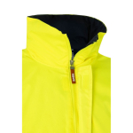 Parka de trabalho extragrande poliéster muito visível 190 g/m2 Velilla cor amarelo quinta vista